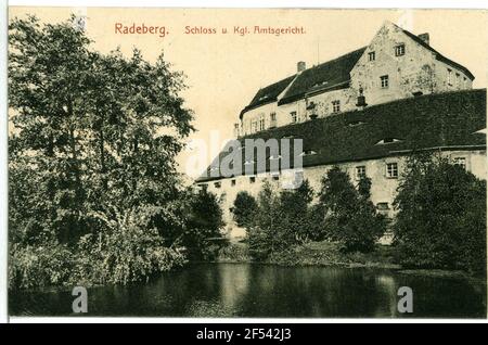 Schloss und Amtsgericht Radeberg. Schloss und Bezirksgericht Stockfoto