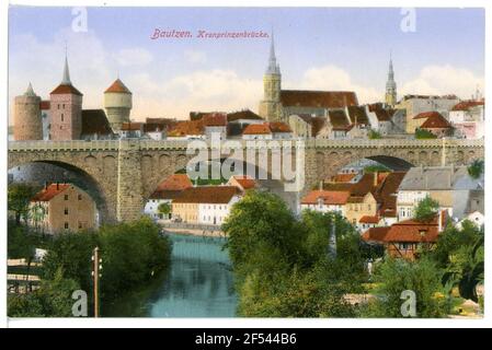 Crownprinzenbrücke Bautzen. Crown Prince Bridge Stockfoto