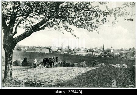 Blick auf Heynitz Heynitz. Blick auf Heynitz Stockfoto