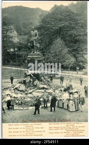 Kaiser Josef - Gedenkstätte Carlsbad. Kaiser-Franz-Josef-Denkmal (1910) Stockfoto
