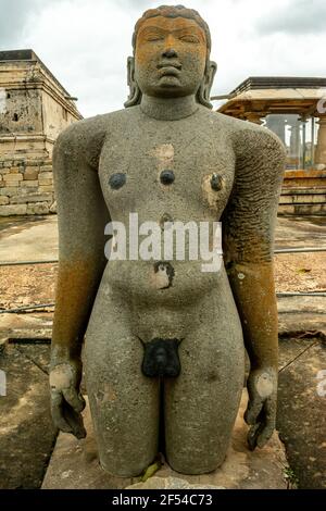 bharata Bruder von bahubali, Jainismus, Statue, Karnataka Indien Stockfoto