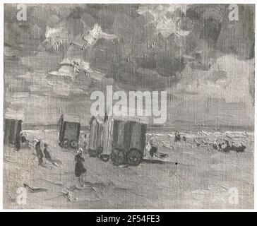 Beach my Badewanne (Scheveningen) Stockfoto