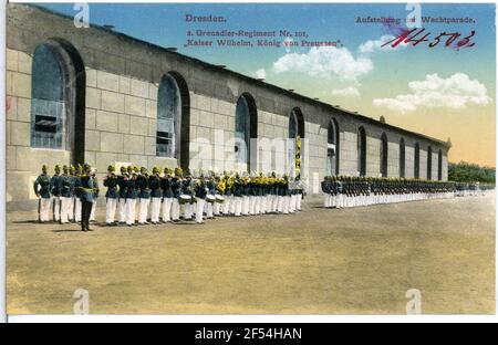 2. Grenadier Regiment Nr. 101 Kaiser Wilhelm König nach Preußen Dresden. 2. Grenadier-stimuliert. Nr. 101 Kai. Wilh. König zu Preußen Stockfoto