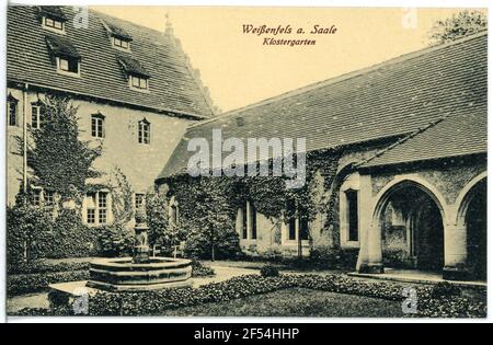 Klostergarten Weissenfels. Klostergarten Stockfoto