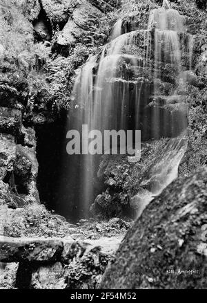 Sächsische Schweiz, eher Gegend. Anselfall in der Bäckerei Stockfoto
