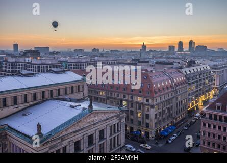 Geographie / Reisen, Deutschland, Berlin, Skyline am Abend, Zusatz-Rechteklärung-Info-nicht-verfügbar Stockfoto