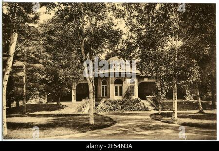 Trinkhalle im Kurpark Bad Sulza. Trinkhalle im Kurpark Stockfoto