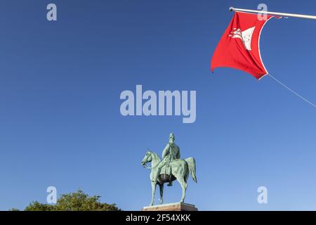 Geographie / Reisen, Deutschland, Hamburg, Hamburg, vor dem Rathaus Altona, Hamburg-Altona, Hanse, Additional-Rights-Clearance-Info-Not-available Stockfoto