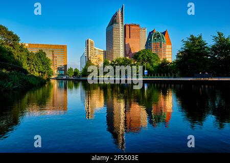 Wolkenkratzer in Den Haag, Niederlande Stockfoto