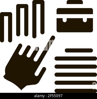 Icon Vector Glyphe Illustration für erhöhte Effizienz Stock Vektor