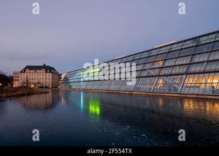 Gelsenkirchen, Wissenschaftspark, 1995 von Uwe Kiessler erbaut Stockfoto