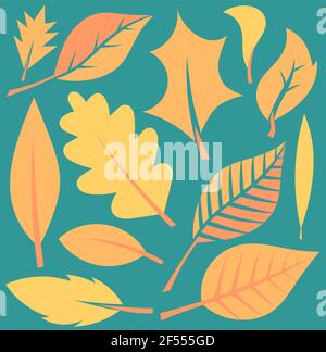 Herbstlaub Illustration Stock Vektor