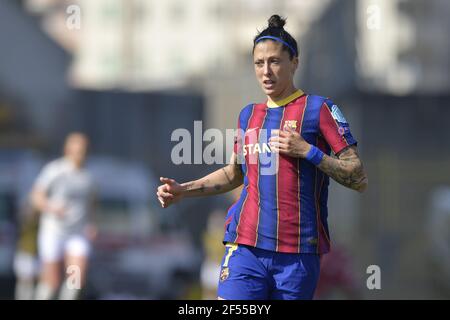 Monza, Italien. März 2021, 24th. Jenni Hermoso (#7 FC Barcelona) während des UEFA Womens Champions League Viertelfinalmatches zwischen FC Barcelona und Manchester City FC im U-Power Stadium in Monza, Italien Credit: SPP Sport Press Foto. /Alamy Live Nachrichten Stockfoto