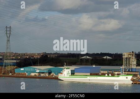 Sentinel Terminal Port von Ipswich Suffolk Stockfoto