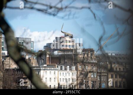 Edinburgh, Midlothian, Großbritannien. 24/3/2021 das St James Quarter - die mit Spannung erwartete £1 Milliarden Entwicklung befindet sich im Herzen von EdinburghÕs City ce Stockfoto