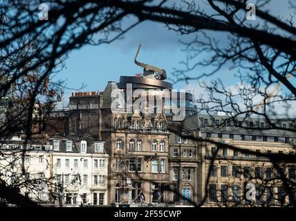 Edinburgh, Midlothian, Großbritannien. 24/3/2021 das St James Quarter - die mit Spannung erwartete £1 Milliarden Entwicklung befindet sich im Herzen von EdinburghÕs City ce Stockfoto