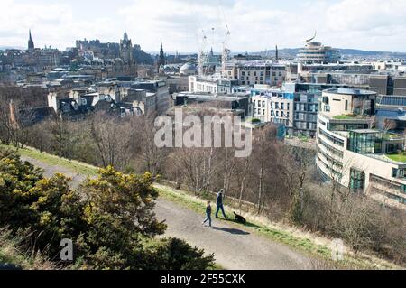 Edinburgh, Midlothian, Großbritannien. 24/3/2021 das St James Quarter - die mit Spannung erwartete £1 Milliarden Entwicklung befindet sich im Herzen von EdinburghÕs City ce Stockfoto