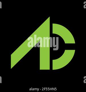 AC kombinieren Brief Logo Vektor-Vorlage. Creative AC Schriftartlogo. Stockfoto