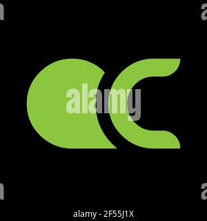 AC kombinieren Brief Logo Vektor-Vorlage. Creative AC Schriftartlogo. Stockfoto