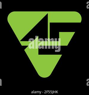 AC kombinieren Brief Logo Vektor-Vorlage. Creative AC Schriftartlogo. Stockfoto