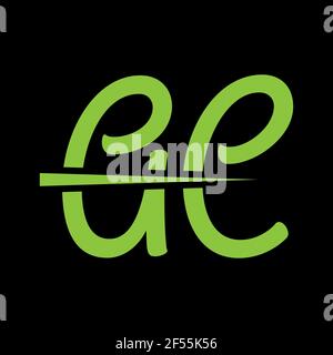 AC kombinieren Brief Logo Vektor-Vorlage. Creative AC Schriftartlogo. Stockfoto