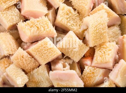 Honeycomb Kutteln, Rindfleisch zweiten Magen Stockfoto