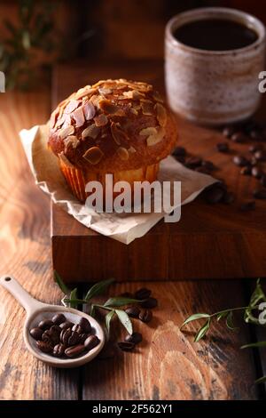 Brioche Cupcake zum Frühstück und Dessert Stockfoto