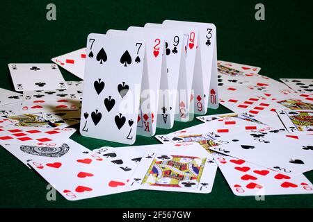 Spielkarten Stockfoto