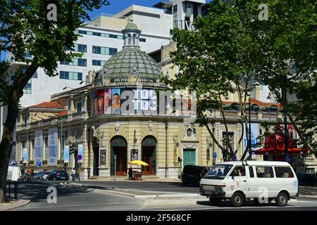 Historisches Tivoli-Theater an der Avenida da Liberdade 182 in der Rua Manuel Jesus Coelho im Zentrum von Lissabon, Portugal. Stockfoto