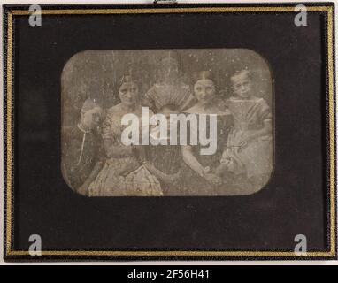 Unbekannte Gruppe von sechs Personen. . Stockfoto