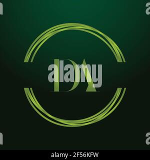 Anfangsbuchstaben des Monogramms da Logo Design Vektorvorlage. LOGO-Design MIT „DA Letter“ Stockfoto