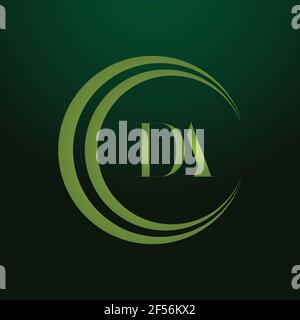 Anfangsbuchstaben des Monogramms da Logo Design Vektorvorlage. LOGO-Design MIT „DA Letter“ Stockfoto