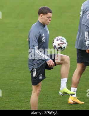 Duisburg, Deutschland. 24th Mär, 2021. firo: 24.03.2021 Fußball, Fußball: Landerspiel Nationalmannschaft Deutschland, GER Training GER Florian Wirtz, Deutschland Quelle: dpa/Alamy Live News Stockfoto