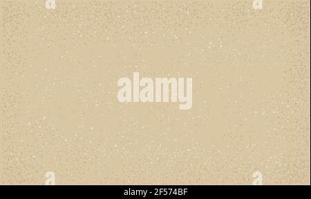 Beigefarbener Hintergrund mit kleinen Flecken als alte Papiertextur, Vektor. Stock Vektor
