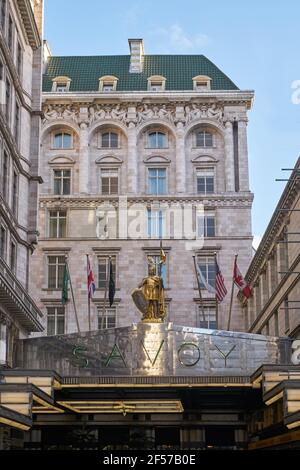 Das savoy Hotel in london Stockfoto