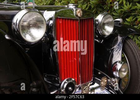 1947 MG TC bei der Oldtimer-Rallye, Rhu, Argyll, Schottland Stockfoto