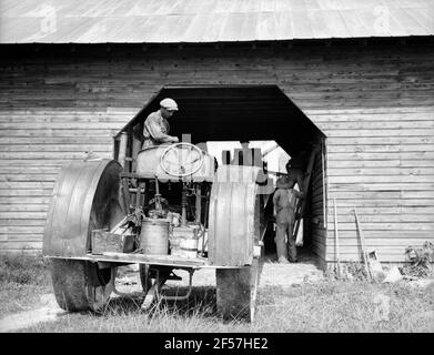 North Carolina Dreschen. Juli 1936. Foto von Dorothea lange. Stockfoto