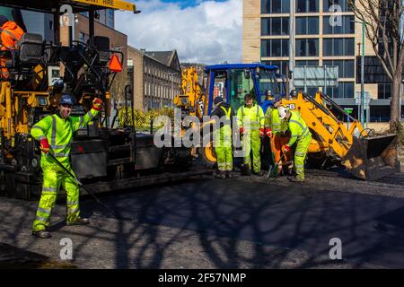 Dundee und seine umliegenden Straßen Stockfoto