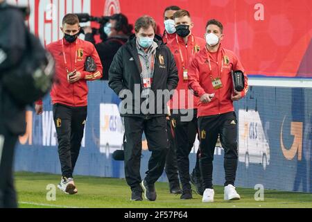 LEUVEN, BELGIEN - MÄRZ 24: Dries Mertens von Belgien während des WM-Qualifikationsspiel zwischen Belgien und Wales in Den Dreef am 24. März 2021 in Stockfoto