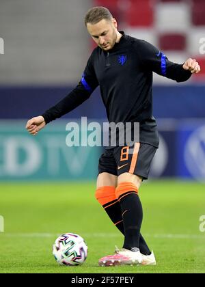 BÖDEST, UNGARN - MÄRZ 24: Teun Koopmeiners der Niederlande U21 während der UEFA U 21 Euro Championship Gruppenspiel zwischen den Niederlanden Stockfoto