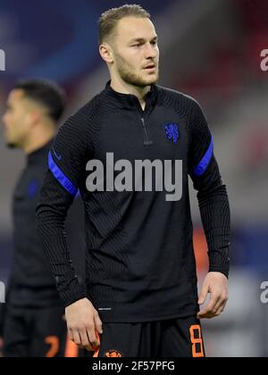 BÖDEST, UNGARN - MÄRZ 24: Teun Koopmeiners der Niederlande U21 während der UEFA U 21 Euro Championship Gruppenspiel zwischen den Niederlanden Stockfoto