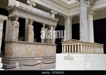 Hall of Architecture mit Gipsabgüssen von architektonischen Meisterwerk um Welt.Carnegie Museum of Art.Pittsburgh.Pennsylvania.USA Stockfoto