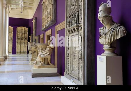 Hall of Architecture mit Gipsabgüssen von architektonischen Meisterwerk um Welt.Carnegie Museum of Art.Pittsburgh.Pennsylvania.USA Stockfoto