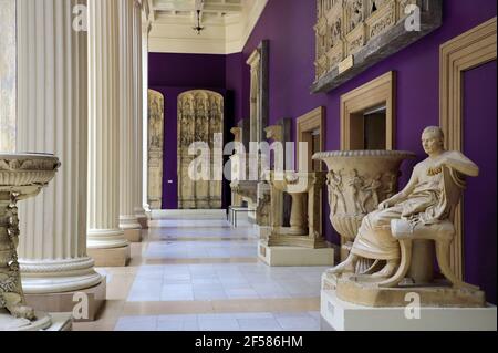 Hall of Architecture mit Gipsabgüssen von architektonischen Meisterwerk um Welt.Carnegie Museum of Art.Pittsburgh.Pennsylvania.USA Stockfoto