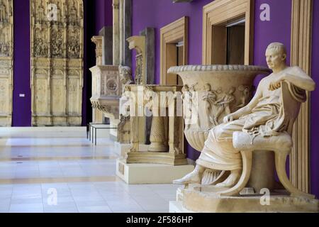 Hall of Architecture mit Gipsabgüssen von architektonischen Meisterwerk um Welt.Carnegie Museum of Art.Pittsburgh.Pennsylvania.USA Stockfoto