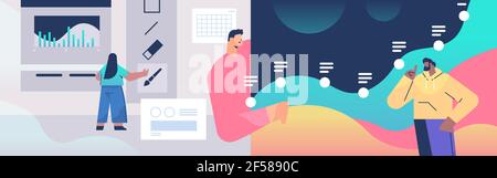 Designer-Team Erstellen Website Benutzeroberfläche Grafik Design UI kreativ Servicekonzept Stock Vektor