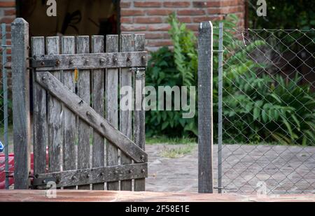 Tor eines Zauns Stockfoto