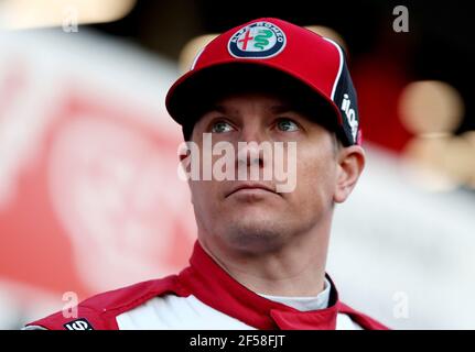 Aktenfoto vom 19-02-2020 von Kimi Räikkönen. Ausgabedatum: Donnerstag, 25. März 2021. Stockfoto