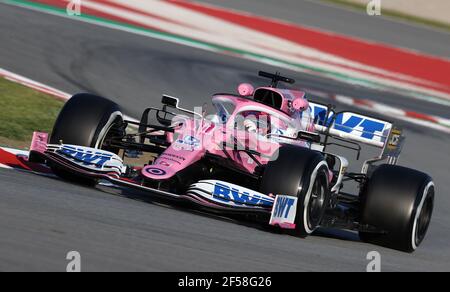 Aktenfoto vom 20-02-2020 von Sergio Perez. Ausgabedatum: Donnerstag, 25. März 2021. Stockfoto