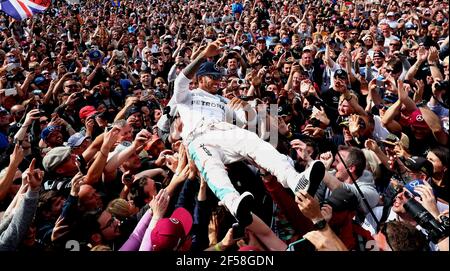 Aktenfoto vom 10-07-2016 von Lewis Hamilton. Ausgabedatum: Donnerstag, 25. März 2021. Stockfoto